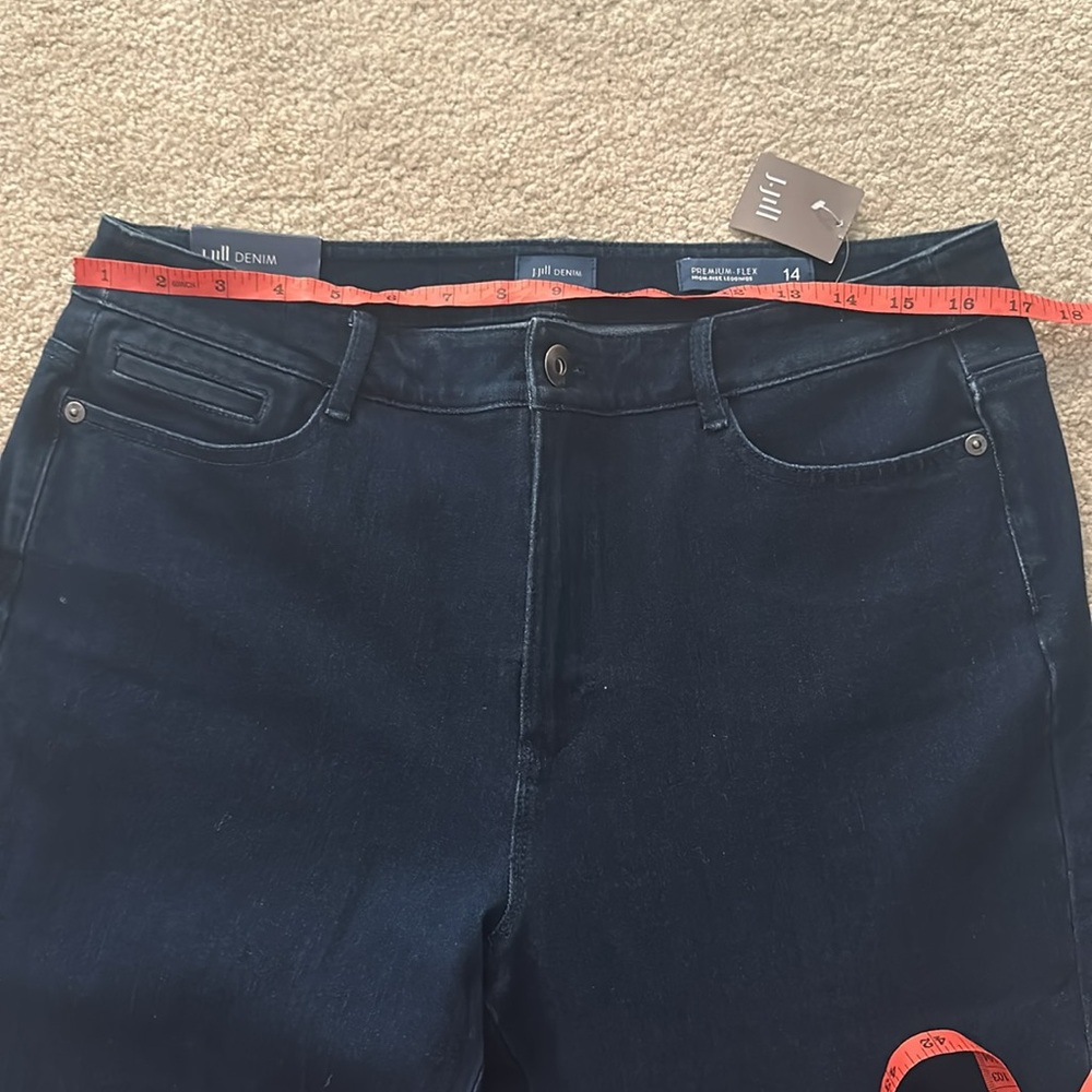 J Jill high rise denim jeggings - Picture 7 of 7